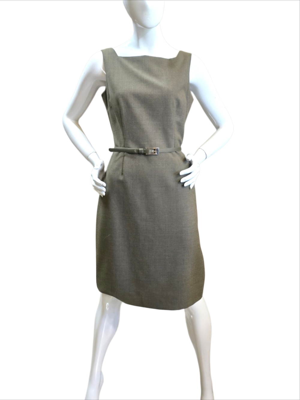 LNWOT Anne Klein Classic Two-Piece Dress Suit in Brown/Olive Green Sz 6 - Picture 3 of 13